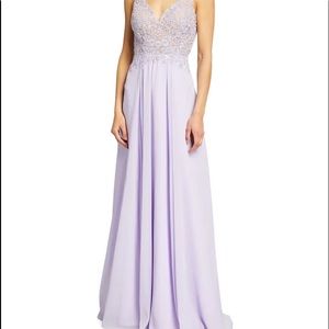 Lilac size 0 formal Faviana dress.